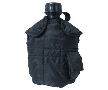 Feldflasche Army Style schwarz ca. 0,8 Liter