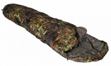 Schlafsack Mumie 2-lagig, Farbe flecktarn